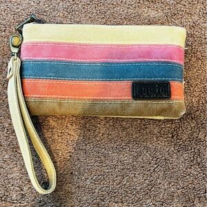 Flash sale Canvas wristlet Lecxci
